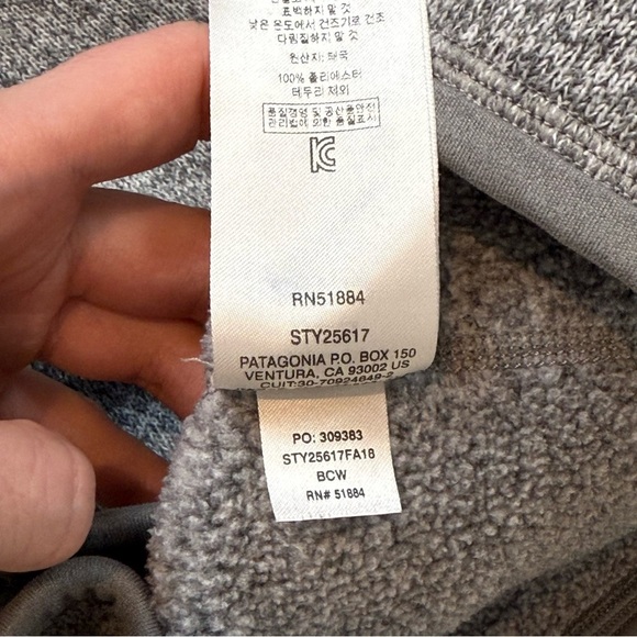 Patagonia Women's Better Sweater® 1/4-Zip Fleece pullover heather grey SZ S - Picture 11 of 11